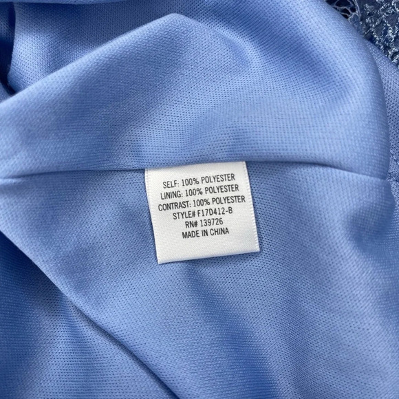 Francesca’s Blue Off the Shoulder Lace Dress - Picture 8 of 8